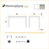 Mesa Cocina Vidrio Modelo Melbourne 110 X 75 X 75 - Blanco