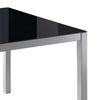 Mesa Cocina Vidrio Modelo Melbourne 110 X 75 X 75 - Negro