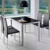 Mesa Cocina Vidrio Modelo Melbourne 110 X 75 X 75 - Negro