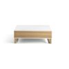 Mesa De Centro  Modelo Royal 110 X 60 X 38  - Blanco