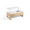 Mesa De Centro  Modelo Royal 110 X 60 X 38  - Blanco