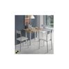 Mesa Cocina Extensible Metal Modelo Hena 40/80x80 - Cerezo