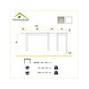 Mesa Cocina Extensible Modelo Novi 85/135 X 40 X 76 - Blanco