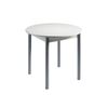 Mesa De Cocina Circular  Modelo Agos 90/120 X 90 X 75,5 - Blanco