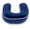 Almohada De Viaje Para Cuello, Cervical Para Oficina Avión Viajando, Viscoelastica De Espuma Memoria (azul Marino)