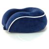 Almohada De Viaje Para Cuello, Cervical Para Oficina Avión Viajando, Viscoelastica De Espuma Memoria (azul Marino)