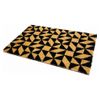 Felpudo Alfombra Fibra De Coco Natural Con Reverso Pvc Antideslizante Para Exterior E Interior 40x60cm (triangulos)