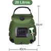 Ducha Solar 20l Litros, Bolsa Para Exteriores, Bolso De Agua Caliente Para Camping, Con Alcachofa De Ducha