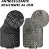 Juegos De Alfombrillas Para Coche Antideslizante 4pcs Alfombra Diseño Metálico Universal Color Negro Alto Brillo Estilo Estriado