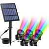 Luces Solares Para Jardin, Estanque, 6 En 1, Luz Sumergible