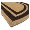 Felpudo Alfombra 100% Fibra De Coco Natural Con Reverso Pvc Antideslizante Para Exterior E Interior 40x60cm (negro)