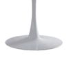 Mesa Redonda Comedor Cocina Chiara Con Pata Tipo Tulipa, En Blanco