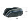 Almohada De Viaje Para Cuello, Cervical Para Oficina Avión Tren Coche Viajando, Viscoelastica De Espuma Memoria (gris)