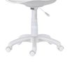 Silla De Escritorio Tulipa, Asiento Ergonómico Tapizado Polipiel Color Blanco