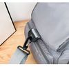 Bolsa Mochila De Gimnasio Deportiva Bolso Impermeable Avión Acampar Equipaje De Mano Espacio Para Los Zapatos Gris