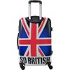 Maleta Mediana Para Viajar En Avión 4 Ruedas Giratorias 360º Trolley Equipaje De Viaje Estampado Inglaterra 65x44x26cm