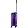 Maleta De Cabina Equipaje De Mano Trolley Viaje Avión Rígida 4 Ruedas Giratorias Esquinas Reforzadas 55x35x20cm Color Morado