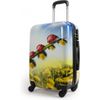 Maleta Pequeña Equipaje De Mano Rígida Cabina Avión 4 Ruedas 360º 53x35x20cm Estampado Mariquitas