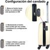 Maleta De Cabina Equipaje De Mano Trolley Viaje Avion Rígida 4 Ruedas Giratorias Esquinas Reforzadas 52x33x20cm (beige)