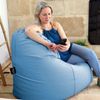 Puff Lounge Polipiel Indoor Celeste Happers