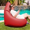 Puff Pera Relax Polipiel  Exterior O Interior Rojo Happers Xl