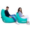 Puff Pera Relax Polipiel  Turquesa Happers Xl