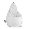 Puff Pera Polipiel Outdoor Blanco Happers Xl