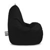 Puff Pera Relax Polipiel Exterior O Interior  Negro Happers Xl