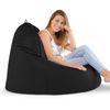 Puff Lounge Polipiel Indoor Negro Happers