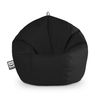 Puff Pelota Polipiel  Negro Happers