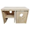 Conjunto De Mesa Y Sillas Montessori De Madera (2 Sillas + 1 Mesa) Ticumiku