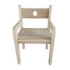 Silla De Madera Natural Con Reposabrazos Ticumiku