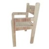 Silla De Madera Natural Con Reposabrazos Ticumiku