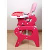 Trona Para Bebé Convertible En Mesa Y Silla, Modelo Panda Rosa. Trona O Silla Para Niños.