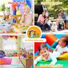 Castillo Inflable Con Tobogán Casa Inflable Con Materiales Seguros Sin Soplador Costway 380 X 330 X 220 Cm