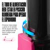 Ventray Essential Ginnie Exprimidor, Compacto Y Lento, Denso En Nutrientes, Rosa Vibrante