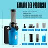 Ventray Essential Ginnie Exprimidor, Compacto Y Lento, Denso En Nutrientes, Azul Cielo