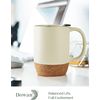 Dowan Tazas De Café De 450 Ml, Juego De 2, Beige