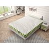 Colchon Viscoelastico Sabila  Con Aloe Vera Tacto Suave Nucleo Hr 120x190 Cm Altura 21 Cm Firmeza Alta Tanuk