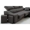 Sofa Chaise Longue Loki Derecha Gris Marengo Tejido Con Sistema Acualine Y Desenfundable 4 Plazas 225x150 Cm Tanuk