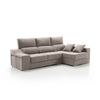 Sofa Chaise Longue Loki Derecha Crudo Tejido Con Sistema Acualine Y Desenfundable 4 Plazas 225x150 Cm Tanuk