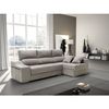 Sofa Chaise Longue Loki Derecha Crudo Tejido Con Sistema Acualine Y Desenfundable 4 Plazas 225x150 Cm Tanuk