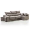 Sofa Chaise Longue Loki Derecha Crudo Tejido Con Sistema Acualine Y Desenfundable 4 Plazas 225x150 Cm Tanuk