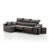 Sofa Chaise Longue Loki Izquierda Gris Marengo Tejido Con Sistema Acualine Y Desenfundable 4 Plazas 225x150 Cm Tanuk