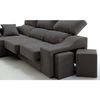 Sofa Chaise Longue Loki Izquierda Gris Marengo Tejido Con Sistema Acualine Y Desenfundable 4 Plazas 225x150 Cm Tanuk