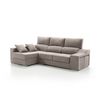 Sofa Chaise Longue Loki Izquierda Crudo Tejido Con Sistema Acualine Y Desenfundable 4 Plazas 225x150 Cm Tanuk