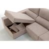 Sofa Chaise Longue Loki Izquierda Crudo Tejido Con Sistema Acualine Y Desenfundable 4 Plazas 225x150 Cm Tanuk