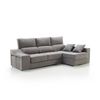 Sofa Chaise Longue Loki Derecha Gris Perla Tejido Con Sistema Acualine Y Desenfundable 4 Plazas 225x150 Cm Tanuk