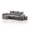 Sofa Chaise Longue Loki Izquierda Gris Perla Tejido Con Sistema Acualine Y Desenfundable 4 Plazas 225x150 Cm Tanuk