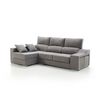 Sofa Chaise Longue Loki Izquierda Gris Perla Tejido Con Sistema Acualine Y Desenfundable 4 Plazas 225x150 Cm Tanuk